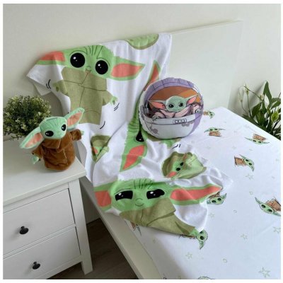Jerry Fabrics Plážová osuška Star Wars Baby Yoda 70 x 140 cm – Zboží Dáma