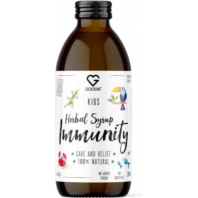 GOODIE Dětský bylinný sirup Herbal syrup Immunity for kids 200 ml
