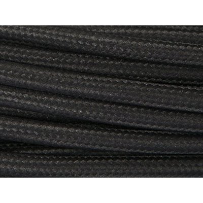 Allkabel Textilní kabel černý 3x0,75mm