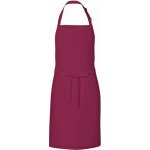 Link Kitchen Wear Univerzální keprová zástěra s laclem a nastavitelným páskem u krku Vínová 72 x 85 cm X986 – Hledejceny.cz