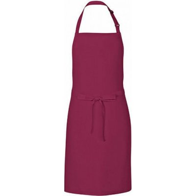Link Kitchen Wear Univerzální keprová zástěra s laclem a nastavitelným páskem u krku Vínová 72 x 85 cm X986 – Hledejceny.cz