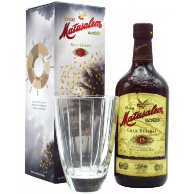 Matusalem Gran Reserva 15y 40% 0,7 l (dárkové balení 1 sklenice) – Hledejceny.cz