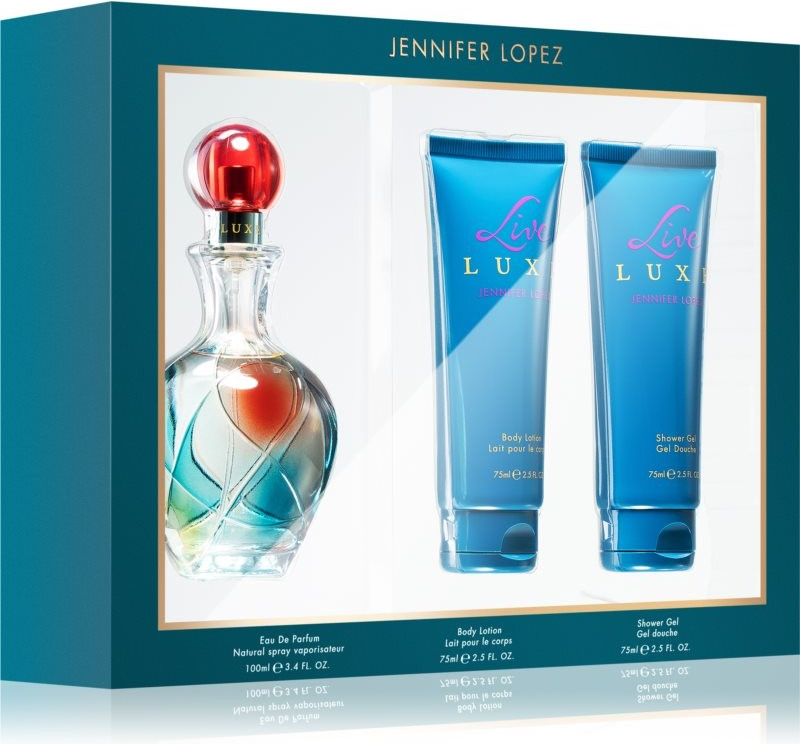 Jennifer Lopez Live Luxe EDP 100 ml + tělové mléko 75 ml + sprchový gel 75 ml dárková sada