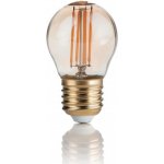 Lampadina VINTAGE LED filamentová žárovka E27 P45 4W 380lm 2200K nestmívatelná, jantarová – Hledejceny.cz