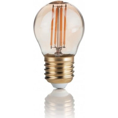 Lampadina VINTAGE LED filamentová žárovka E27 P45 4W 380lm 2200K nestmívatelná, jantarová – Hledejceny.cz