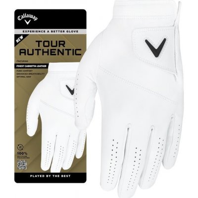 Callaway Tour Authentic Mens Golf Glove Bílá Pravá L – Zboží Dáma