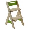 Dětský stoleček s židličkou Gazel rostoucí židle ZUZU zelená