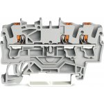 WAGO Svorka 2202-1301 3vodičová průchozí s ovládacím tlačítkem 2,5 mm², šedá 2202-1301 – Zboží Mobilmania