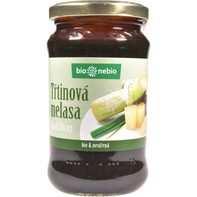 Bionebio Melasa třtinová černá nesířená BIO 450 g – Zboží Dáma