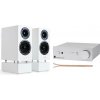 HiFi systém AQ Audio set Pro-Ject Stereo Box S3 BTs+ WRS MM2 white passive +reprokabel AQ 615