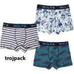 Wolf L2181B chlapecké trenkoslipy trojpack – Zboží Dáma