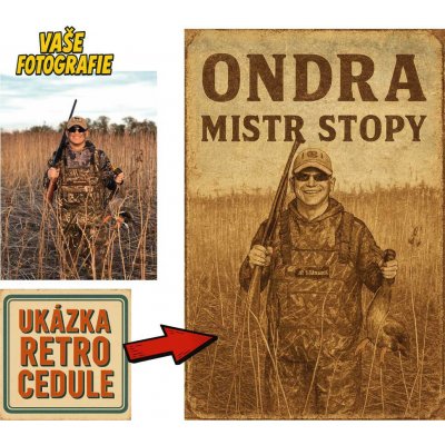 Retro cedule - Myslivost - Plech - hliníkový sendvič / A3 (30x45cm) – Zboží Dáma