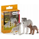  Schleich 42472 Vlčí štěnata s matkou