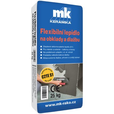 MK C3 Flexibilní lepidlo na obklady a dlažbu (C2TE S1) mrazuvzdorné 25 kg – Zboží Mobilmania