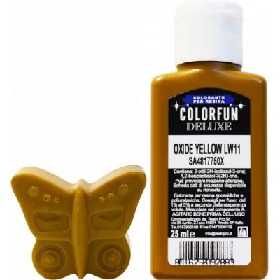 Colorfun barva do pryskyřice oxidově žlutá 25 ml – Sleviste.cz
