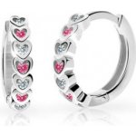 Cutie Jewellery dětské z bílého zlata C3340B-Malinová – Zboží Dáma