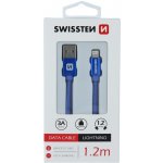 SWISSTEN TEXTILE datový kabel USB - Lightning 1.2m – Hledejceny.cz