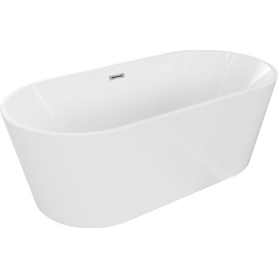 MEXEN/S Luna volně stojící vana 140 x 75, bílá, sifon a přepad chrom 52031407500-01 – Hledejceny.cz