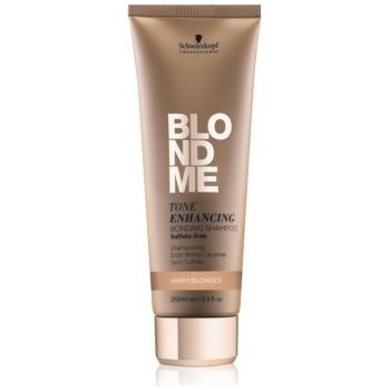 Schwarzkopf Blondme bezsulfátový šampon pro teplé odstíny blond bez sulfátů Tone Enhancing Bonding Shampoo 250 ml