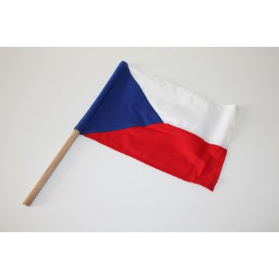 GAJARY ČSSR Vlajka Česká Republika bavlněná s tyčkou – Sleviste.cz