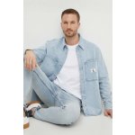 Calvin Klein Jeans pánská džínová košile regular s klasickým límcem J30J324894 modrá – Zboží Mobilmania