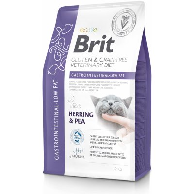 Brit Veterinary Diet Cat Grain Free Gastrointestinal Low Fat Herring & Pea 2 kg – Sleviste.cz