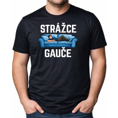 Fajntričko O pánské tričko STRÁŽCE GAUČE černá – Sleviste.cz