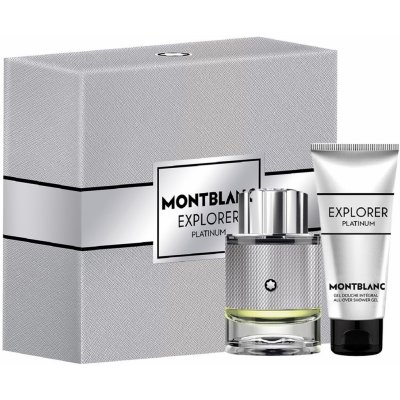 Montblanc Explorer Platinum parfémovaná voda 60 ml + sprchový gel 100 ml, dárková sada pro muže – Hledejceny.cz