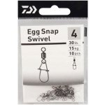 Daiwa Karabinka s obratlíkem Egg Snap Swivel vel.1 – Hledejceny.cz