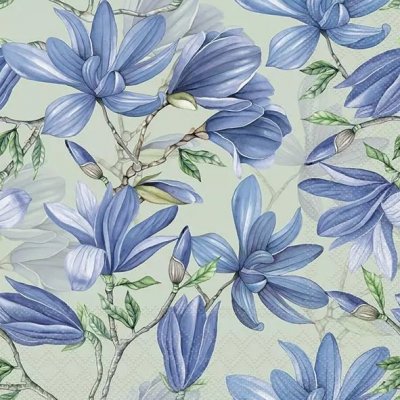 Ubrousek 33x33cm Modrá magnolie – Sleviste.cz