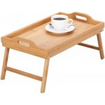 Zeller Snídaňový stolek bambusový podnos s nohama 50x30cm – Hledejceny.cz
