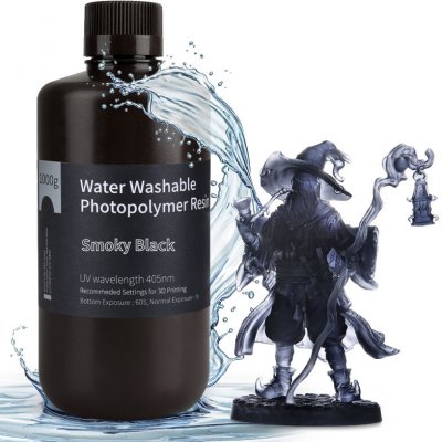 ELEGOO Water Washable Resin Smoky Black 1kg – Hledejceny.cz