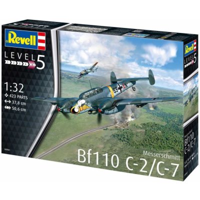Revell Plastic ModelKit letadlo 04961 Messerschmitt Bf110 C-2/C-7 1:32