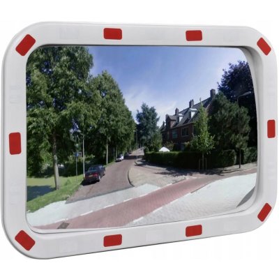 Dopravní Vypouklé Zrcadlo Obdélníkové S Odrazkami - 40 x 60 cm – Zboží Dáma