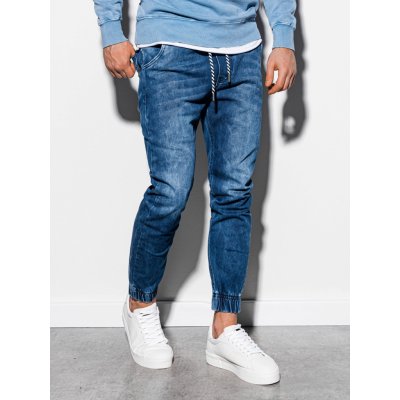 Ombre Clothing pánské jogger kalhoty Reynard P907 tmavě modré