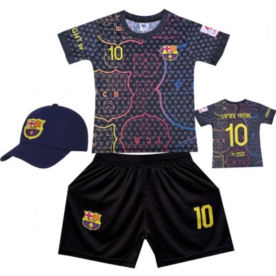 Numberoplus Premium dětský fotbalový dres + fotbalová kšiltovka Barcelona FC Lamine Yamal.Č.10 – Sleviste.cz