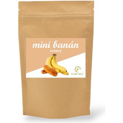 FAJNE JIDLO Mini banán sušený BIO 200 g – Zboží Mobilmania