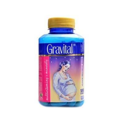 Vitaharmony Gravital XXL multivitaminy pro těhotné a kojící ženy 180 tablet – Zboží Mobilmania