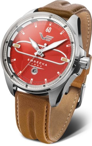 Vostok Europe NH35/325A495 Hnědý kožený řemínek