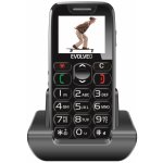 EVOLVEO EasyPhone, mobilní telefon pro seniory s nabíjecím stojánkem (černá barva) EP-500