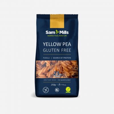 Sam Mills vřetena ze žlutého hrachu a cizrny 40% proteinu 250 g – Zboží Dáma