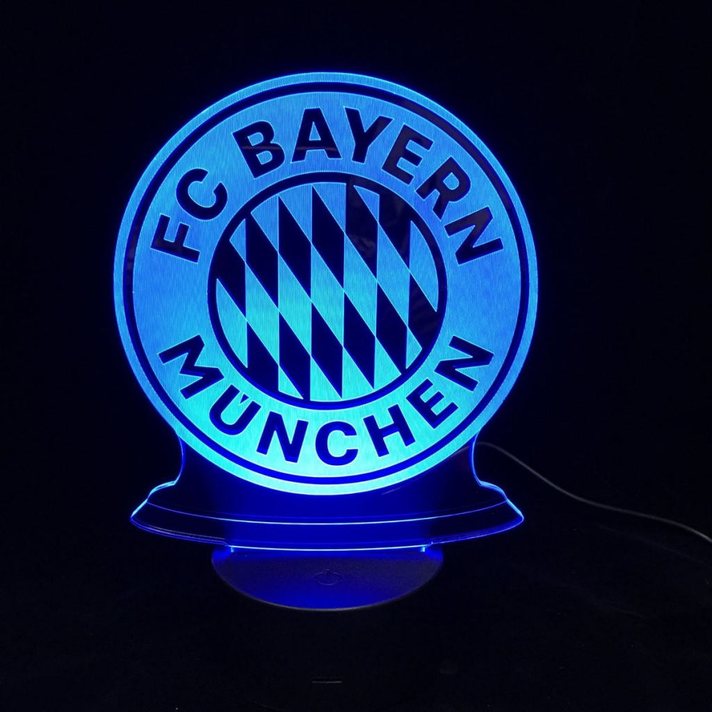 Beling Dětská lampa FC Bayern Mníchov 7 barevná S9179