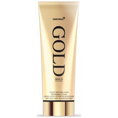 Tannymaxx Gold 999,9 Finest Anti Age Dark Bronzing Lotion opalovací krém do solária 200 ml – Zboží Dáma