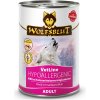 Konzerva pro psy Wolfsblut VetLine Hypoallergenic kůň s batáty 395 g