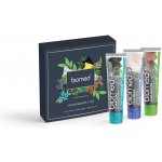 Biomed pánská dárková sada Gum Health Charcoal Calcimax 3 x 100 g – Zboží Dáma