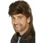 Paruka 80s Mullet Jason hnědá – Zboží Dáma
