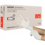Mercator Medical Santex Jednorázové latexové pudrované bílé 100 ks – Zboží Dáma