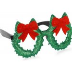 PartyDeco Párty brýle Vánoční věnec – Zboží Mobilmania