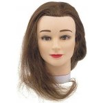 Sibel cvičná hlava Aline S0030201 hnědé přírodní vlasy 40 cm – Zboží Mobilmania