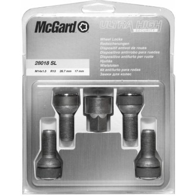 McGard Bezpečnostní šrouby ULTRA (M14 x 1.5 x 26,7 mm) - pro vozy Škoda - 28018SL | Zboží Auto
